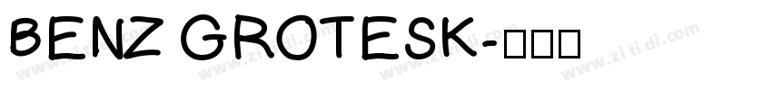 BENZ GROTESK字体转换